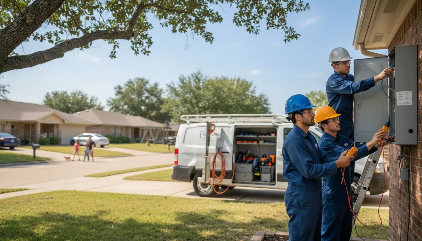 Certified electrician providing emergency electrical services in Brixey, MO